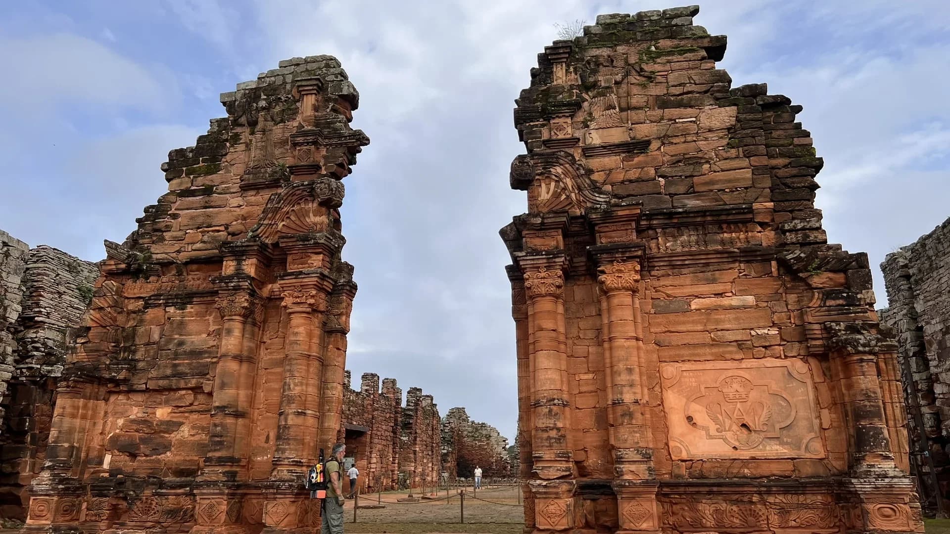 Clientes nas Ruínas Jesuíticas de San Ignacio na Argentina